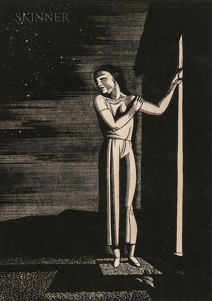 Appraisal: Rockwell Kent American - Starry Night Rockwell Kent American -