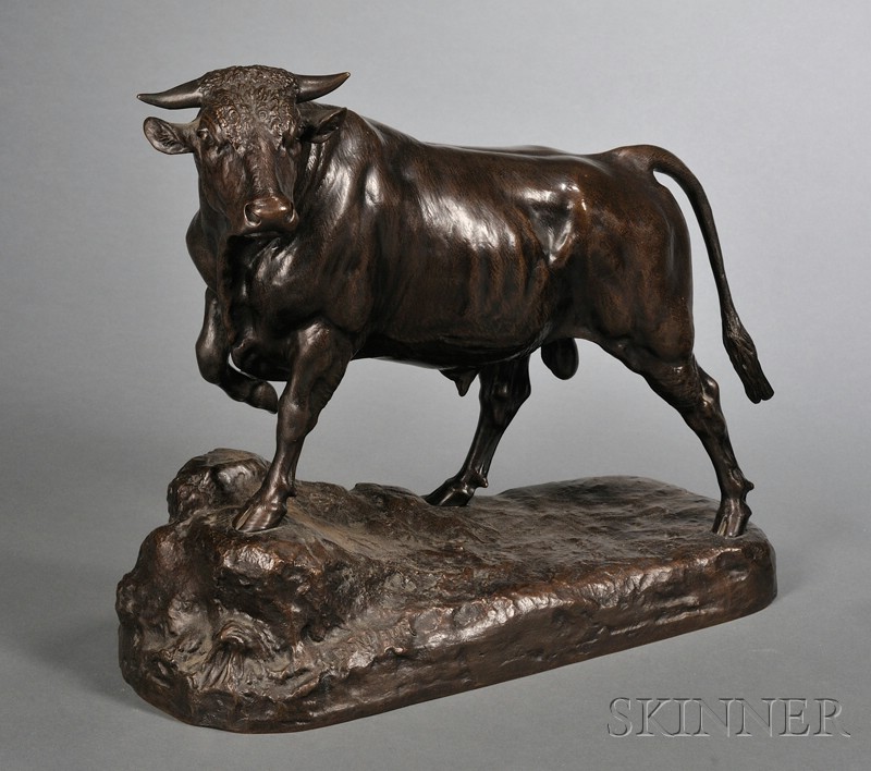 Appraisal: Isidore Jules Bonheur French - Bronze Figure of Walking Bull