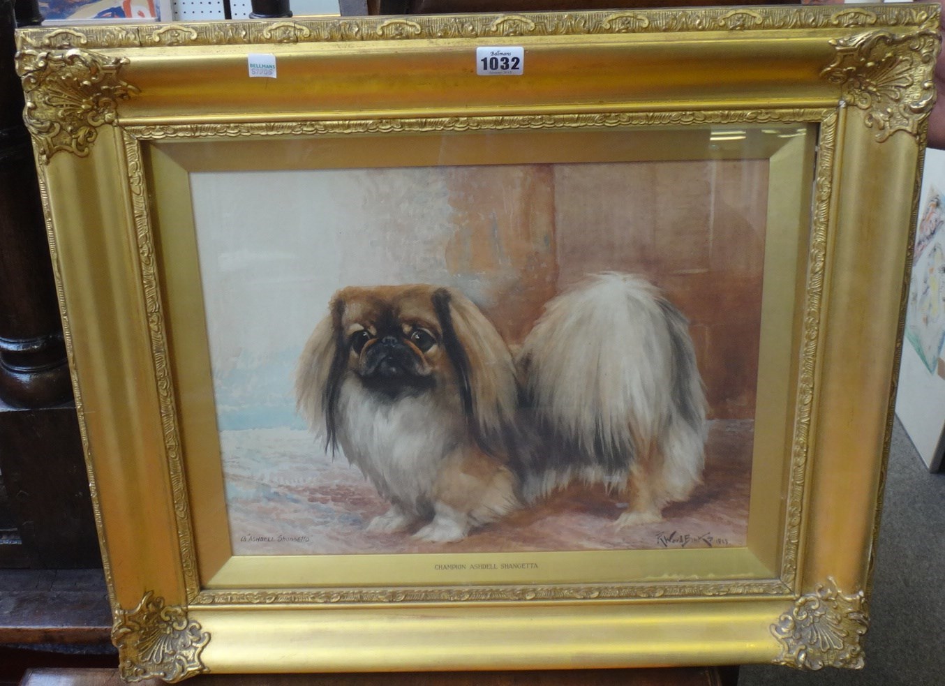 Appraisal: Reuben Ward Binks - 'Ashdell Shangetta' study of a Pekingese