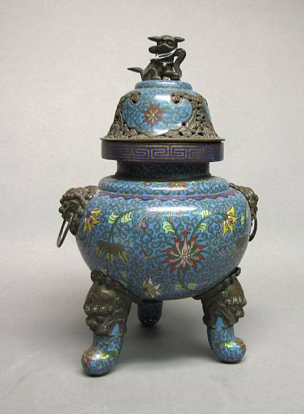 Appraisal: Late Qing Republic Period With a turquoise ground surrounding a