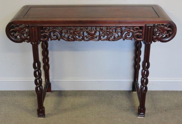 Appraisal: Vintage Chinese Hardwood Altar Table From a Bronxville NY estate