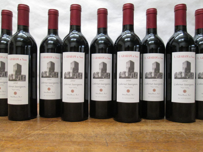 Appraisal: TWO CASES OF VINTAGE CALIFORNIA CABERNET SAUVIGNON L Graham Sons