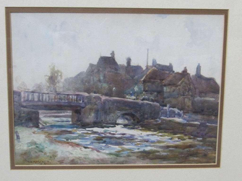 Appraisal: T W MORLEY Watercolour 'Rye Sussex' signed and dated