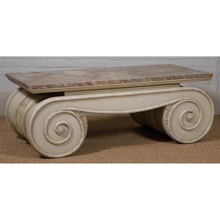 Appraisal: Neoclassical Style Painted Low Table Estimate -