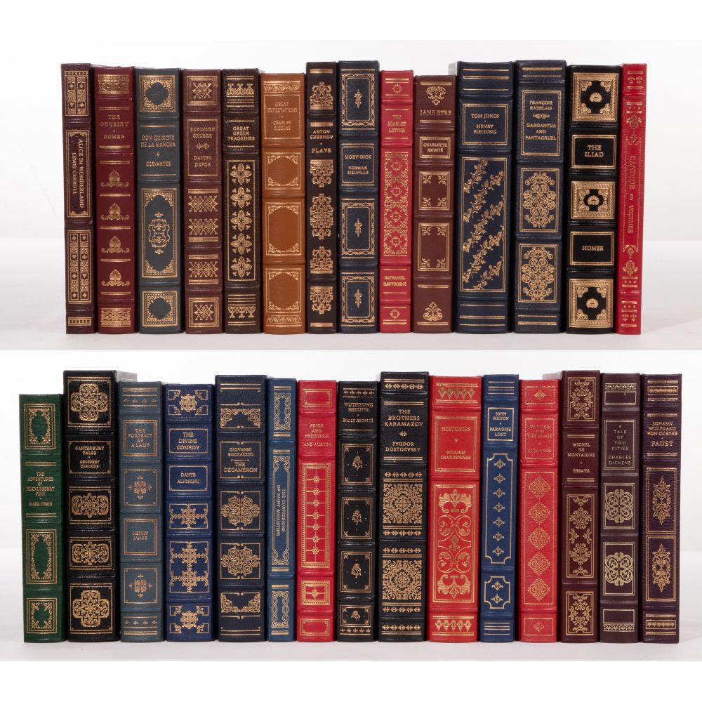 Appraisal: OXFORD LIBRARY BOOK ASSORTMENT volumes quarter leather over cloth from