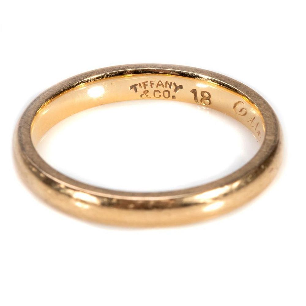 Appraisal: Tiffany Co k gold wedding band signed Tiffany Co weighing