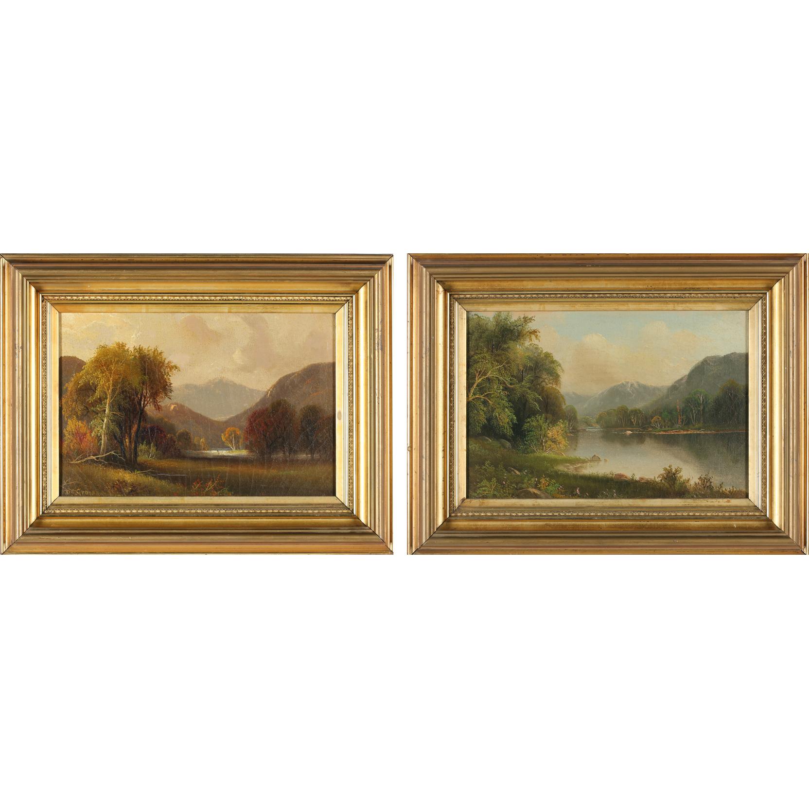 Appraisal: Daniel Charles Grose Canadian American - Pair of Landscapes oil