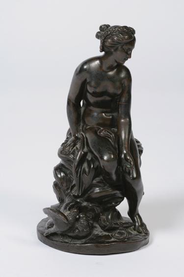 Appraisal: AFTER JEAN BAPISTE PIGALLE A cast bronze sculpture of a