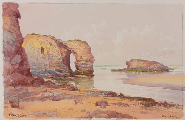 Appraisal: Douglas Houzen Pinder British - Natural Arch Perranporth signed and