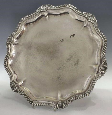 Appraisal: American sterling silver round tray International Silver in the Lord