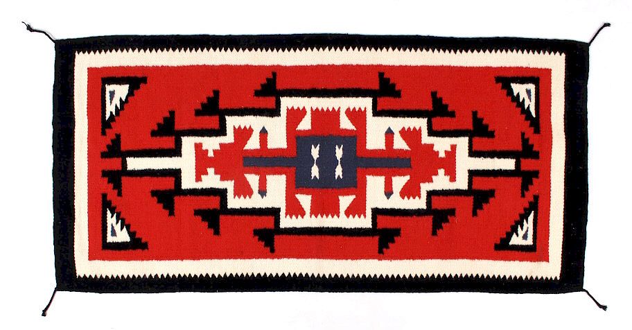 Appraisal: Navajo Native American Genado Pattern Wool Rug For bidding in