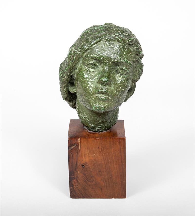 Appraisal: Bronze Bust of a French Woman x x in Estimate