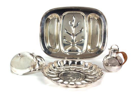 Appraisal: Sale Lot A Collection of Five Silver Plated Items comprising