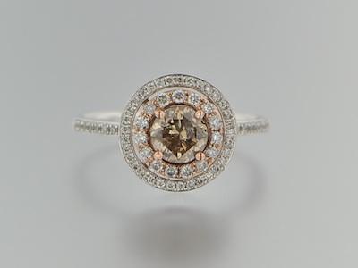 Appraisal: A Gold and Diamond Ring k white gold ring set