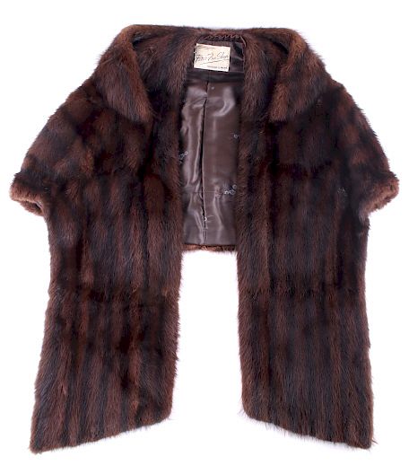 Appraisal: Genuine Woman's Mink Shawl - Missoula Montana For sale in