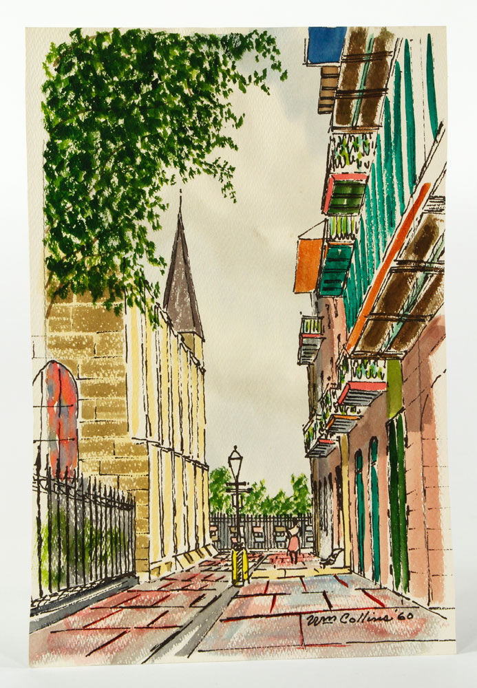 Appraisal: - Collins Scenes of St Louis Cathedral W C William