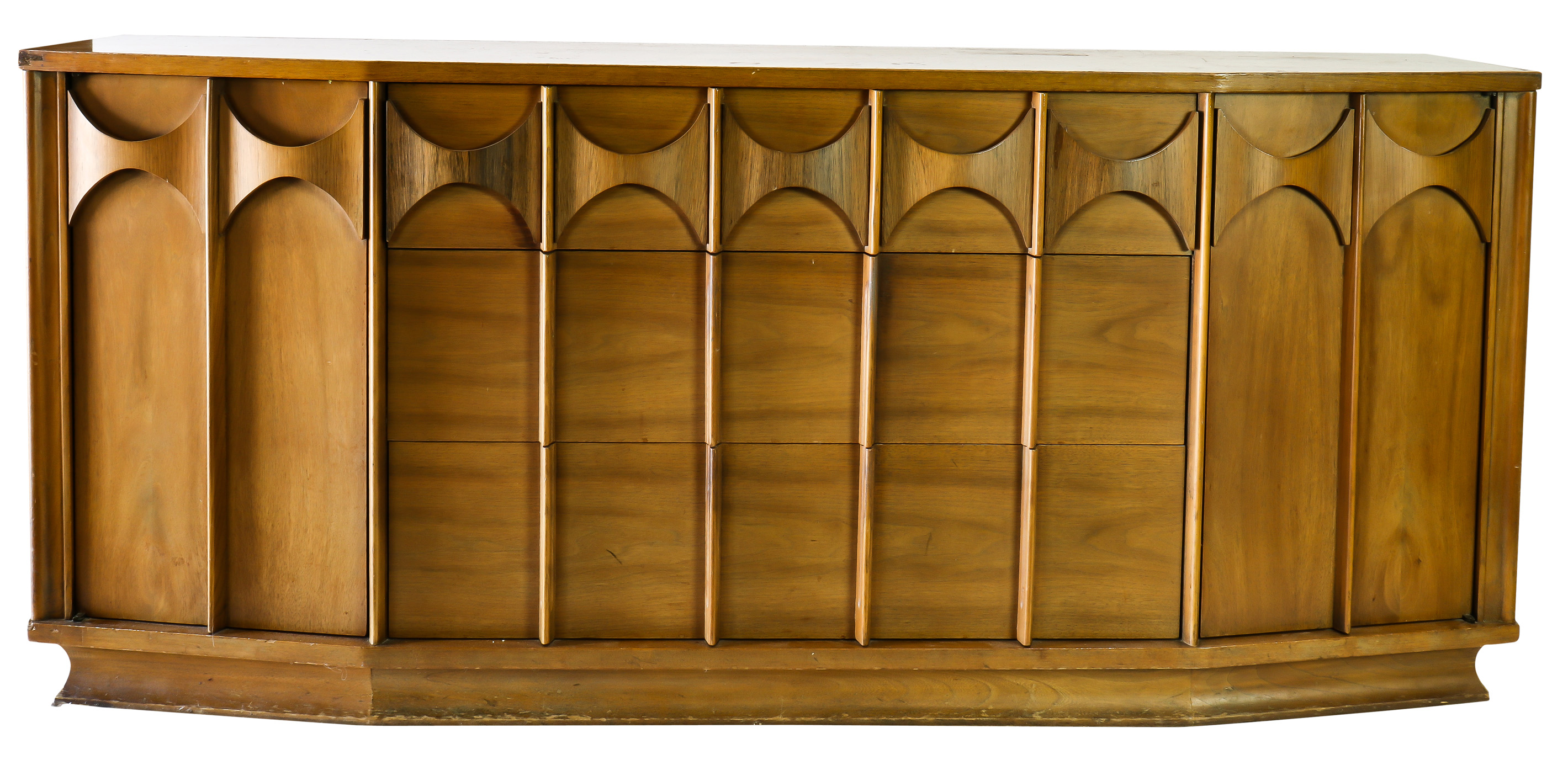 Appraisal: KENT COFFEY WALNUT CHEST Kent Coffey Perspecta walnut chest h