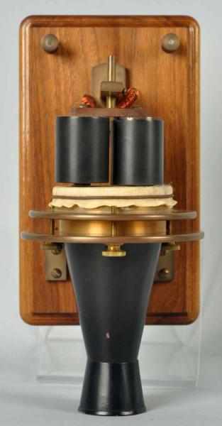 Appraisal: Bell Single Double Pole Phone Replica Along with the iron