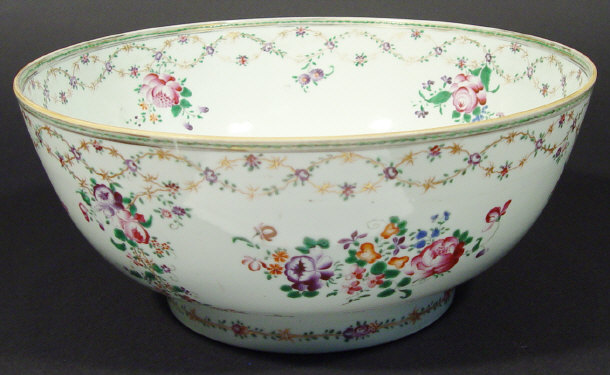 Appraisal: Large Samson porcelain bowl hand enamelled in the Chinese manner