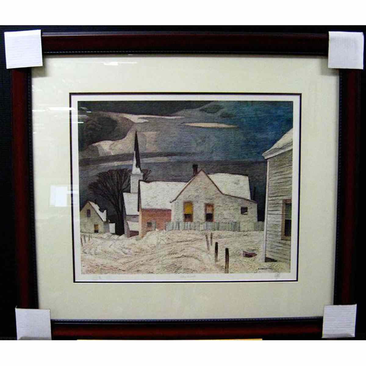 Appraisal: ALFRED JOSEPH CASSON CANADIAN - VILLAGE IN WINTER LIMITED EDITION