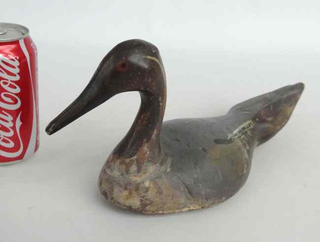 Appraisal: Painted wooden decoy '' Length