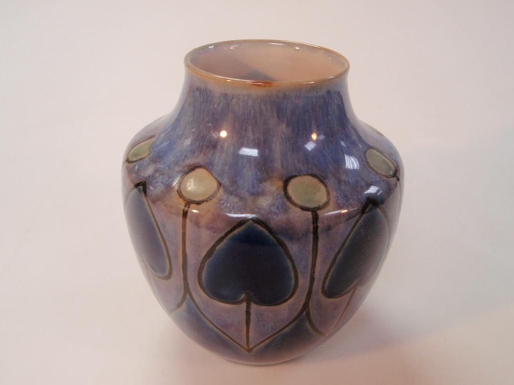 Appraisal: A Royal Doulton pottery vase by Florence Jones of shouldered