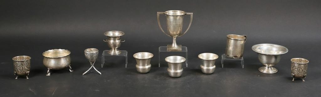 Appraisal: pieces of American sterling silver William Nost trophy Moss toothpick