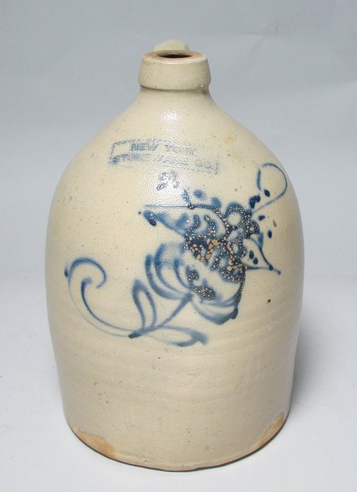 Appraisal: TWO-GALLON STONEWARE JUG th CenturyBy New York Stoneware Company Cobalt