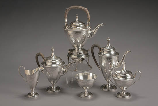 Appraisal: Lot Property of Various Owners Gorham Sterling Six-Piece Coffee and