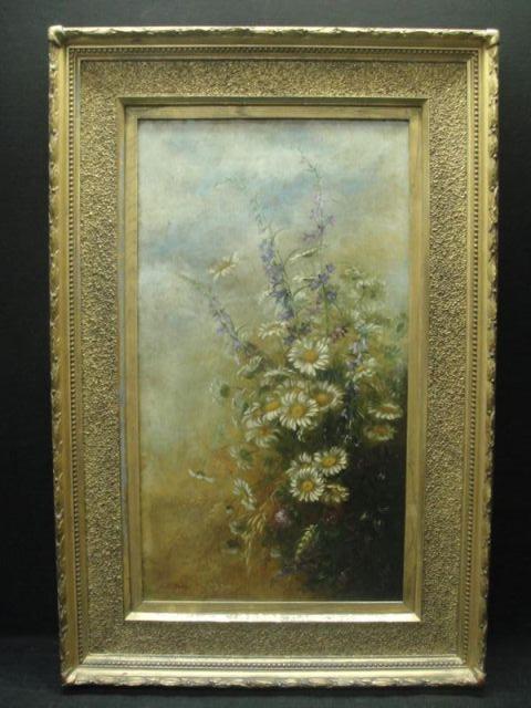 Appraisal: DAVIS Sarah E O C th C Still Life of