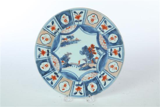 Appraisal: CHINESE EXPORT PLATE China late th-early th century Hand decorated