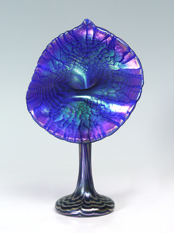 Appraisal: CORREIA ART GLASS Jack in the Pulpit Vase ''