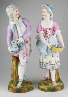 Appraisal: Pair Of Fine Late Th C German Bisque Porcelain Victorian