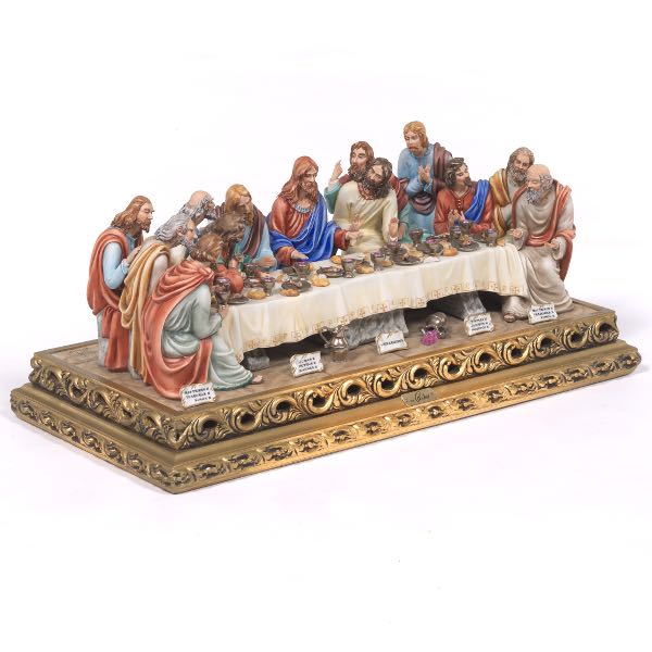 Appraisal: CAPODIMONTE LAST SUPPER x x Limited edition hand-painted Capodimonte porcelain