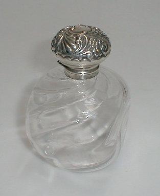 Appraisal: A late Victorian scent bottle of rounded cushion form with