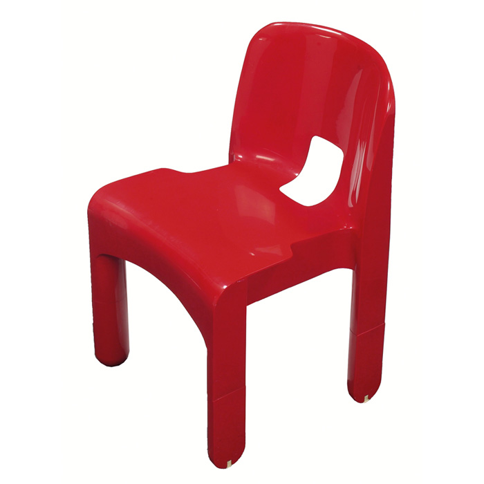 Appraisal: Joe Colombo Universale chair by Kartell Italy molded red polypropylene