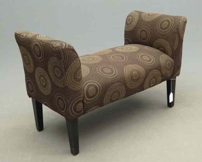 Appraisal: Decorative upholstered bench '' W '' D '' Ht