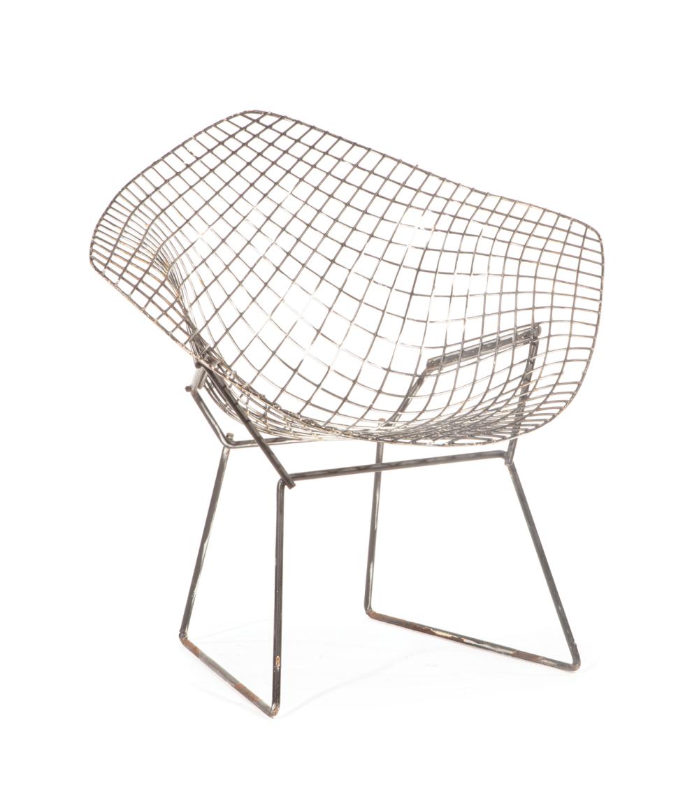 Appraisal: Harry Bertoia for Knoll Diamond Wire Armchair s h in