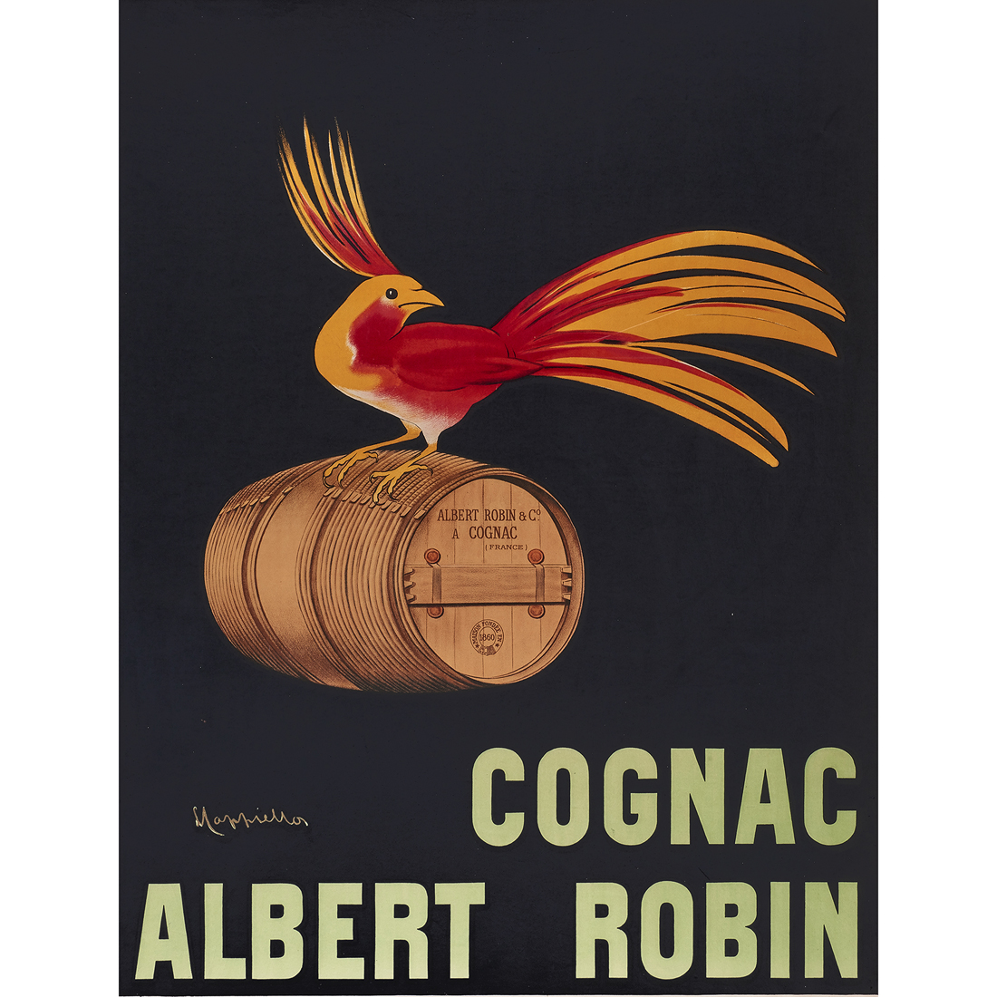 Appraisal: PRINT LEONETTO CAPPIELLO Leonetto Cappiello Italian - Cognac Albert Robin