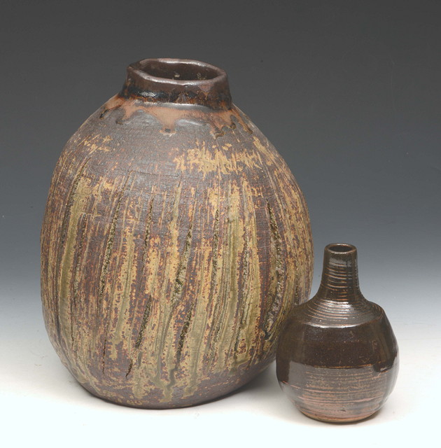 Appraisal: Janet Leach British - Vase St Ivesimpressed potter's and pottery