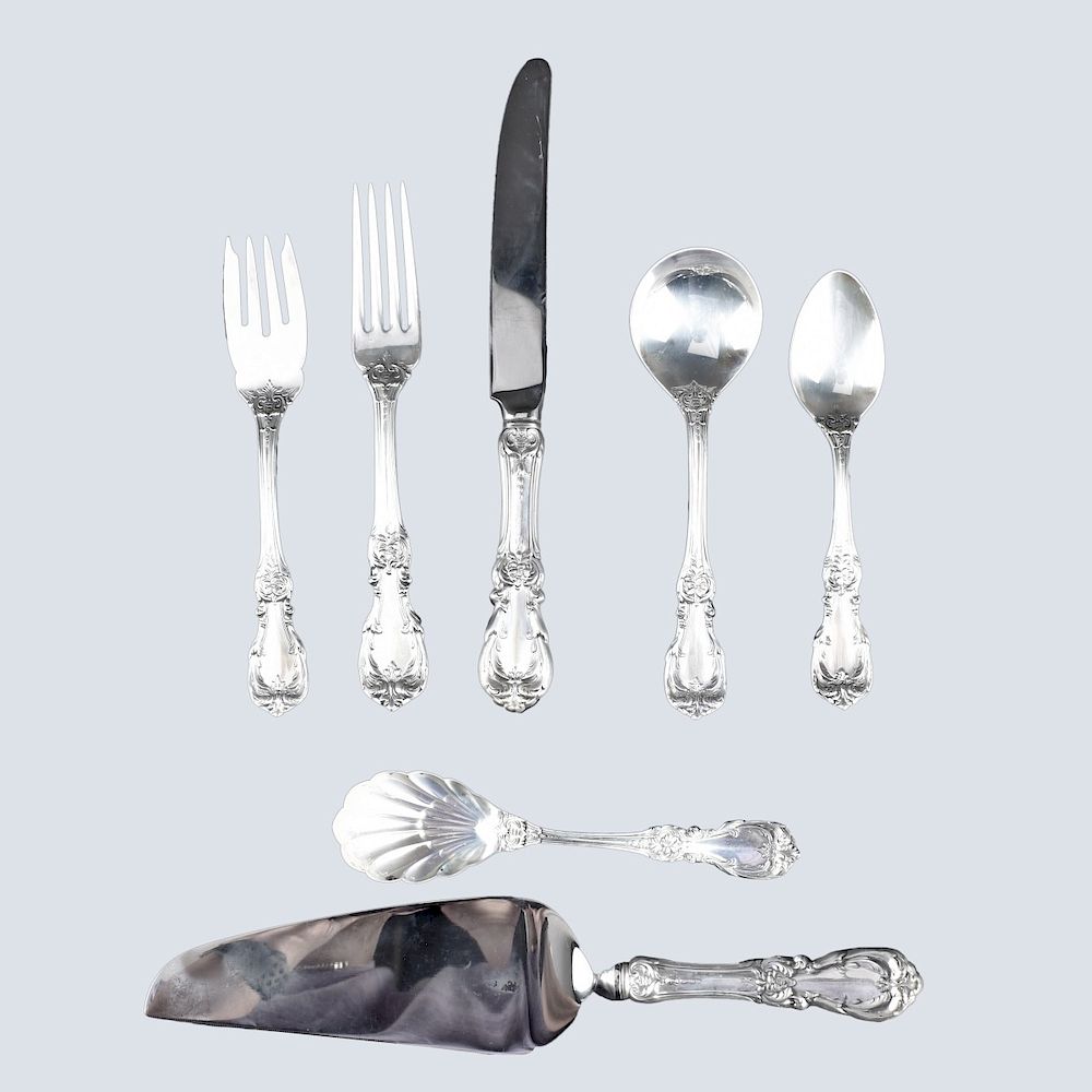 Appraisal: Reed and Barton Burgundy Flatware Set Sixty Five Piece Reed