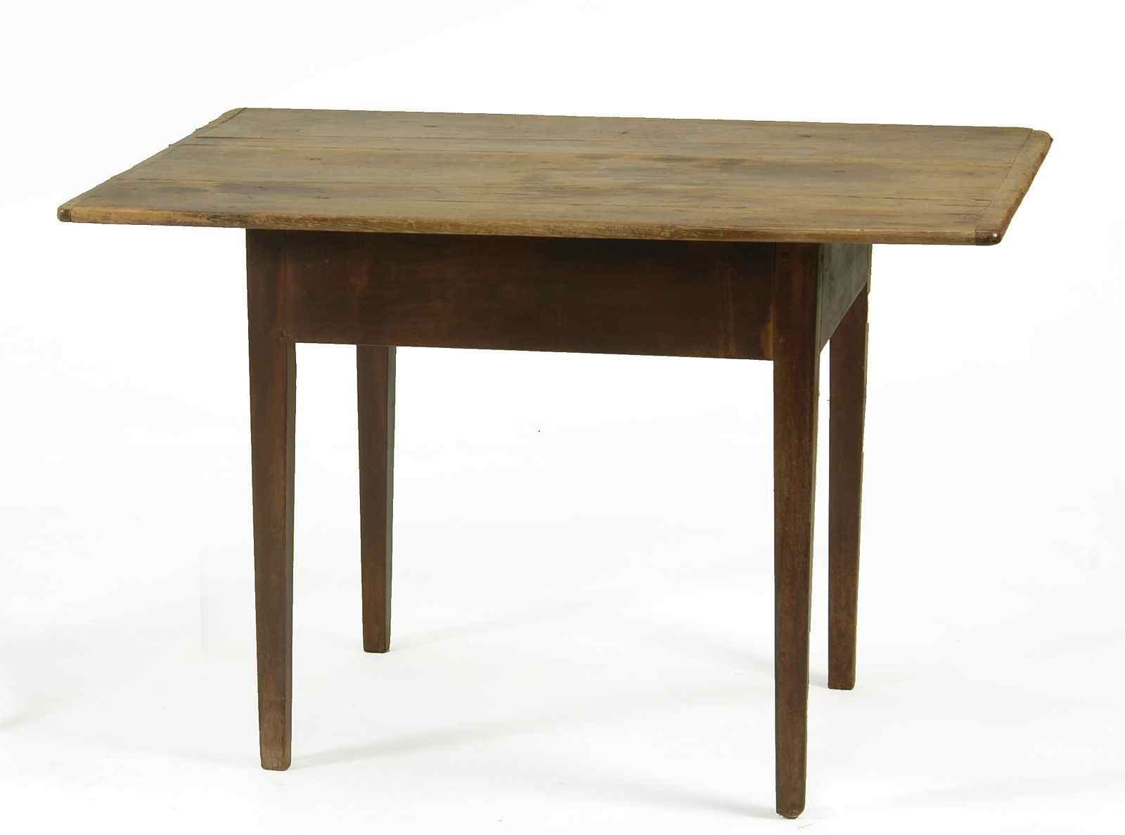 Appraisal: ANTIQUE AMERICAN TAVERN TABLECirca In pine Top with breadboard ends