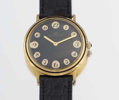 Appraisal: A Gentleman's Movado k Gold Watch Mid th Century k