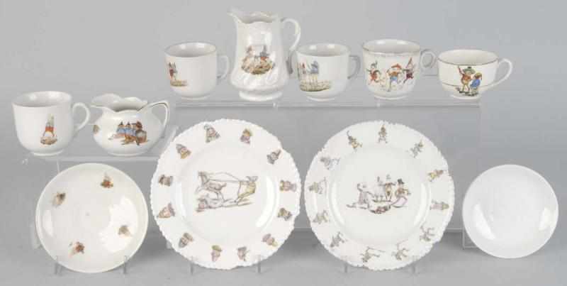 Appraisal: Lot of Palmer Cox Brownie Tea Service Pieces Description All