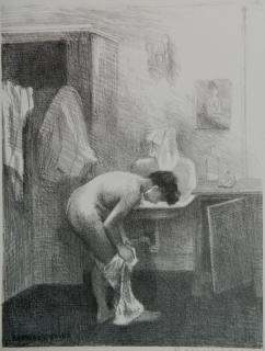 Appraisal: Raphael Soyer lithograph Raphael Soyer American - - ''Nude in