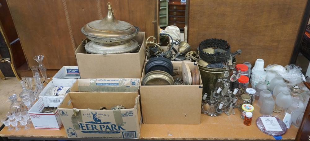 Appraisal: Collection of Shades and Other Chandelier Parts