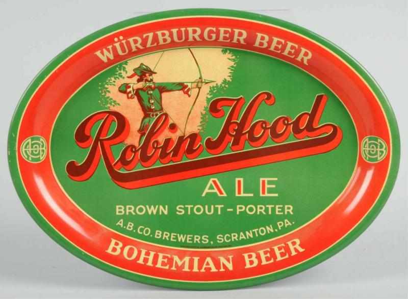 Appraisal: Robin Hood Ale Small Beer Tray Bright beautiful example with