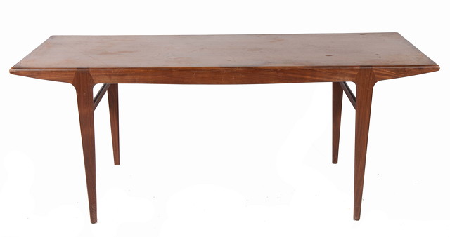 Appraisal: A Danish teak dining table possibly by Niels Moller with