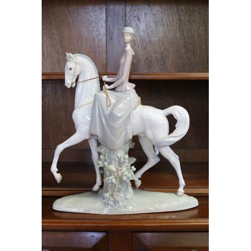 Appraisal: Lladro figure - lady on a horse hand restored approx