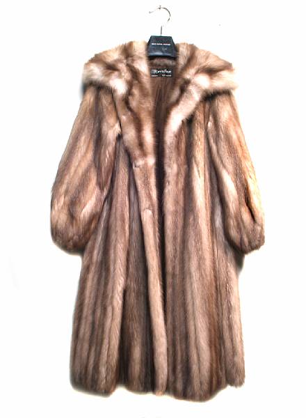 Appraisal: A full length Revillion fox fur coat Paris New York